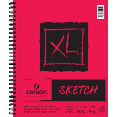 Canson XL Recycled Spiral Sketch Pad: 9 x 12 inches   551139039
